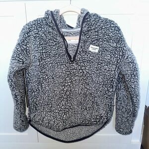 Abercrombie Kids Charcoal Sherpa Hoodie Size 13/14
